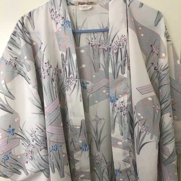 Japanese long maxi open duster kimono ONE SIZE - Picture 3 of 12